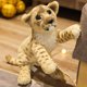 thumbnail image 2 of Lovely Simulation Lion Tiger Leopard Plush Toys Cute Stuffed Soft Real Like Animal Toys Child Kids Boys Birthday Decor Gift, 2 of 5
