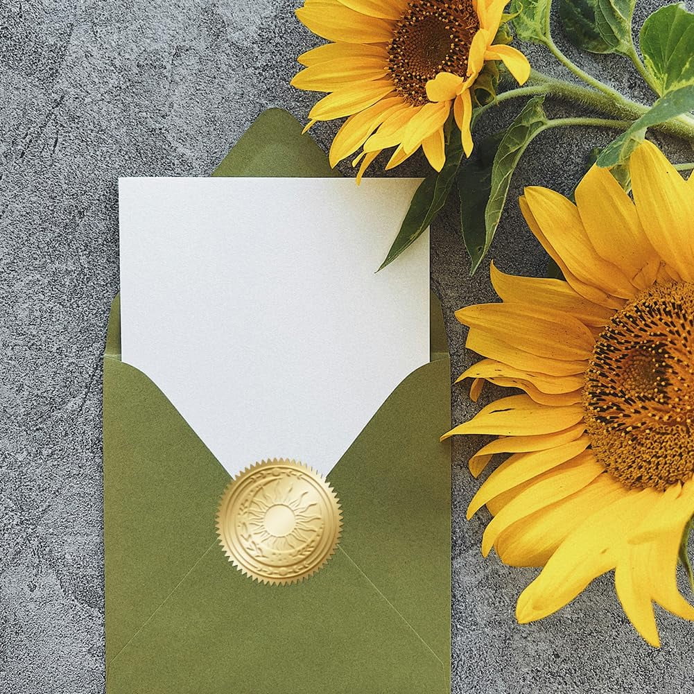 Book Embosser Personalized Sun and Moon Pattern Book Stamp Durable Library Stamp with Handle Set