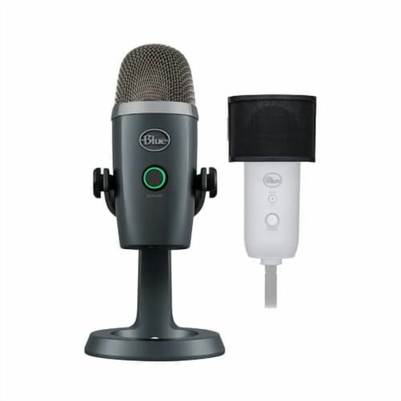 Microphone Blue Microphones Yeti Nano USB Shadow Gray Bundle