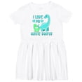 thumbnail image 3 of Inktastic I Love My Auntie-saurus Cute Brontosaurus Family Girls Toddler Dress, 3 of 5