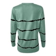 thumbnail image 4 of UTTOASFAY Womens Plus Size Shirts Clearance Woman Long Sleeve T-Shirt Summer Printing Loose Blouse Tops Flash Picks Green, 4 of 5
