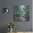 thumbnail image 6 of Luxe Metal Art 'Multi Fish Dance' by Enright, Metal Wall Art, 24"x24", 6 of 8