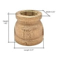 thumbnail image 6 of Thrifco 5318027 3/8 X 1/4 Brass Red Coupling, 6 of 6