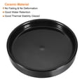 thumbnail image 3 of Uxcell  2pcs Ceramic Round Plant Pot Saucer Drip Tray for Gardening Black 11.5cm, 3 of 6