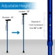 thumbnail image 4 of Bastón plegable RMS - Bastón de aluminio plegable, ajustable y ligero con mango ergonómico - Ayuda ideal para la vida diaria con movilidad reducida (azul), 4 of 5
