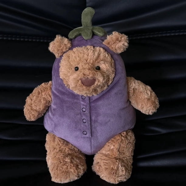 Large collection of plush toys, plush dolls, dolls, gifts, bags, keychains, eggplant bear 28cm
