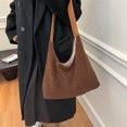 thumbnail image 3 of Bolso Hombro Lana Cordero Lujoso Gran Capacidad Suave Color Sólido, 3 of 7