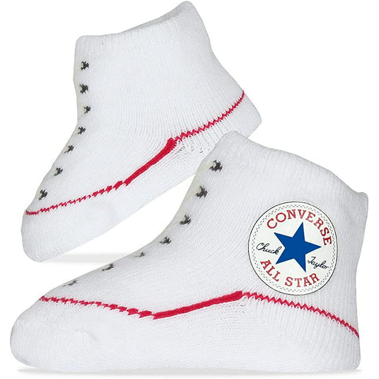 Converse Infant Baby 2 Pack (Black(LC0001-001)/White, 0-6 Months) - Walmart.com