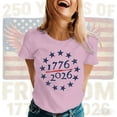 thumbnail image 2 of MuXiKeJi Clothes Women's America 250 Printed Casual T-Shirt United States 250Th Anniversary Patriotic Tee, 2 of 4