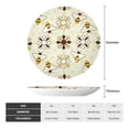 thumbnail image 2 of Picia Sweet Bee Pattern Bone China Decorative Plate – Wall Decor with Stand and Adhesive, Elegant Ornament for Living Room, Office, or Entryway-10in, 2 of 6
