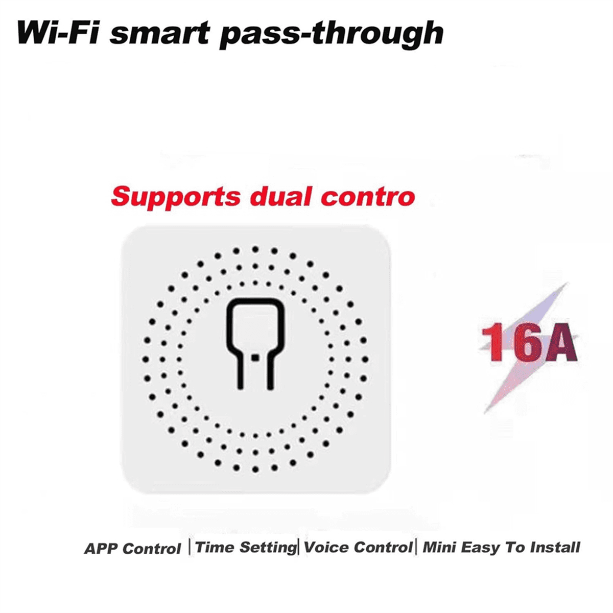 4PCS WiFi Smart Switch Light Switch, APP Remote Control, Voice Control, DIY Mode, Timer Function, LAN Control, 2 Way 16A