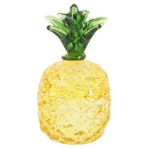 unbranded 2pcs Hawaii  Crystal Pineapple Ornament  Crystal Fruit Sculpture Crystal Crafts Pineapple Decor
