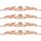 thumbnail image 1 of 4 piezas de puerta doméstica calcomanía decorativa de madera de madera atendida muebles de muebles de madera apliques, 1 of 6