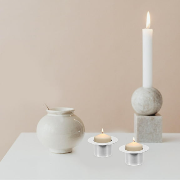 Raindrops Silver Electroplate Alloy Tealight Candle Holder for Home Decor Small and Compact Desktop Use