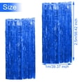 thumbnail image 2 of Blue Fringe Curtain Foil Backdrop Curtain 1PCS 3.3x8.2Ft Party Streamers Metallic Tinsel for Birthday Wedding Engagement Baby Shower Bachelorette Christmas Holiday Celebration Party Decorations, 2 of 8