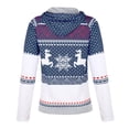 thumbnail image 5 of Outfmvch sweaters for women Autumn Winter Christmas ed Pocket Hooded Casual Sweater cardigan for women fall clothes for women, 5 of 6