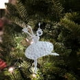 thumbnail image 6 of HongHeng 1Pc Xmas themed Christmas Tree Decorations Hanging Christmas Decorations Hand Blown Art Ornaments with Ropes for Christmas Xmas Party Decorations (Chirstmas Style), 6 of 8