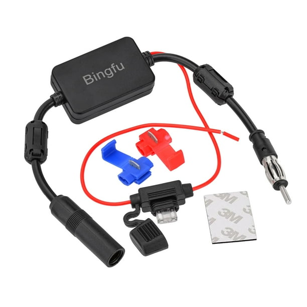 Antena de radio FM estéreo para coche, amplificador de señal, amplificador de señal, Bingfu