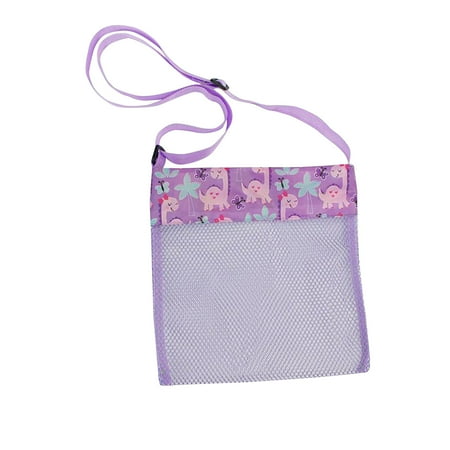 

MIARHB Color Children s Beach Bag Toy Storage Mesh Bag Small Cross Bag