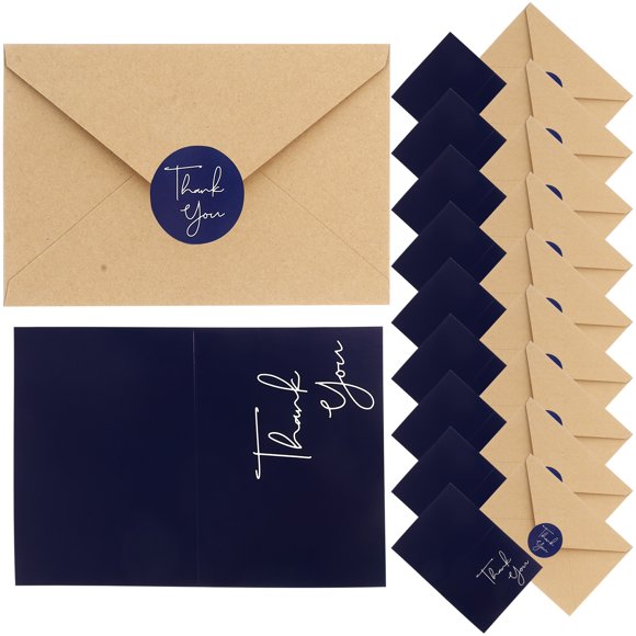 10 Sets of Thank You Cards with Envelopes Blank Thank You Cards Decorative Thanks Cards Envelopes Set