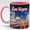 Accent Mug - As image, variant on Las Vegas Watercolor Art Ceramic Coffee Mug, Neon Lights on the Iconic Las Vegas Strip, Sunset Boulevard, for Travel Lovers