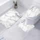 thumbnail image 2 of Juego de 3 alfombrillas de baño antideslizantes, lavables, de mármol, transpirables y suaves. E, 2 of 8