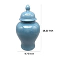 thumbnail image 5 of Teli 18 Inch Decorative Temple Ginger Jar Elegant Ceramic Glossy Blue - Saltoro Sherpi, 5 of 5