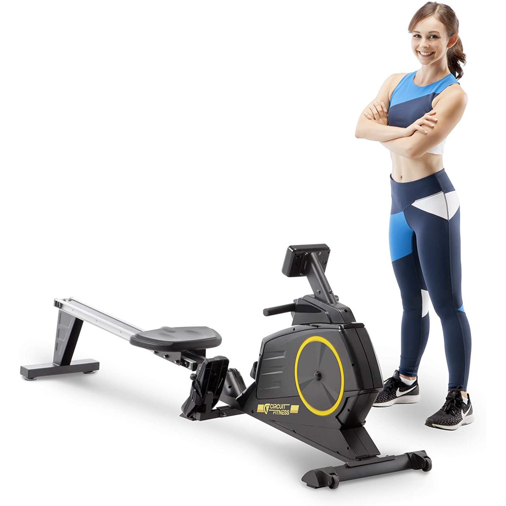 CIRCUIT FITNESS Circuit Fitness Deluxe Foldable Magnetic Rowing Machine