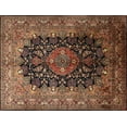 thumbnail image 1 of Ahgly Company Indoor Rectangle Traditional Bronze Brown Medallion Area Rugs, 7' x 9', 1 of 6