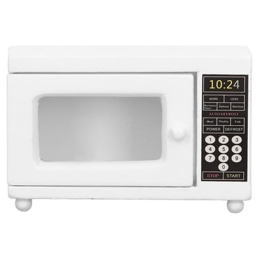 Mini Microwave Oven Model, Mini Portable Composite Wood Vivid Delicate Dollhouse Microwave Oven For Dollhouse Decorations