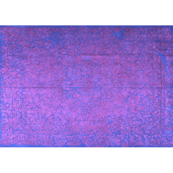 Ahgly Company Indoor Rectangle Persian Purple Bohemian Area Rugs, 2' x 3'