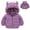 Purple, variant on YTDSCS Boys Girls Hooded Ears Winter Coats Jacket Warm down Cotton Jacket for Toddler Down-Like Cotton Wadding Thickened Outwear for Baby 6 Months-4 Years