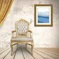 thumbnail image 3 of Lula Bijoux and Company 19x24 Gold Ornate Wood Framed with Double Matting Museum Art Print Titled - Blue Landscape 3, 3 of 4