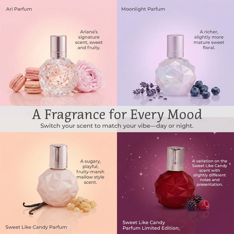 Ariana Grande 4 Piece Gift Set Eau De Parfum Splash Sweet Like