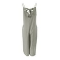 thumbnail image 3 of Cenuakty Women’s Long Jumpsuit, Casual Spaghetti Strap Solid Color Wide Leg Romper Pants Baggy Overalls, 3 of 4