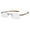 Khaki, variant on Visualites 1 Khaki 2.25 Power Lightweight Rimless Rectangle Reading Glasses For Men and Woman