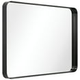 thumbnail image 5 of Empire Art Direct Ultra Stainless Steel Rectangular Wall Mirror Brushed Black 24" x 36" Black, 5 of 14