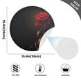 thumbnail image 2 of Ryvnso Rose Flower Round Plate Mats Dining Table Placemat Set of 4 for Holiday Decoration, 2 of 7