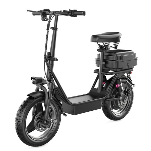 AZHAR K11 Electric Scooter with Seat, 500W Motor, 25 MPH, 25-30 Miles, 48V 15AH, 14" Tire
