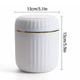 thumbnail image 2 of Mini Desktop Trash Can, 5.1" x 5.9" x 5.1" Push Top Lid Waste Bin, Small Plastic Garbage Can for Office Desk Bathroom Vanity, 2 of 8