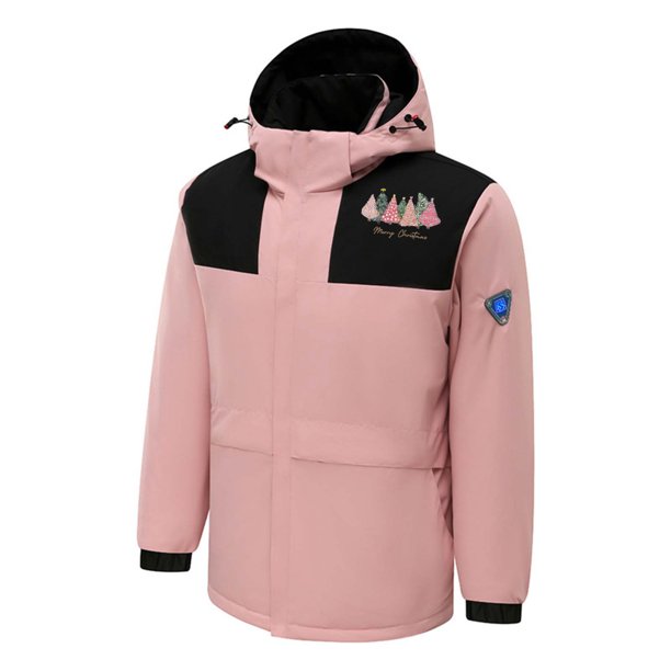 Chaquetas y abrigos casuales de manga larga con capucha, con USB, temperatura constante, calefactables, resistentes al viento, talla grande, para hombre y mujer, invierno, 4 unidades