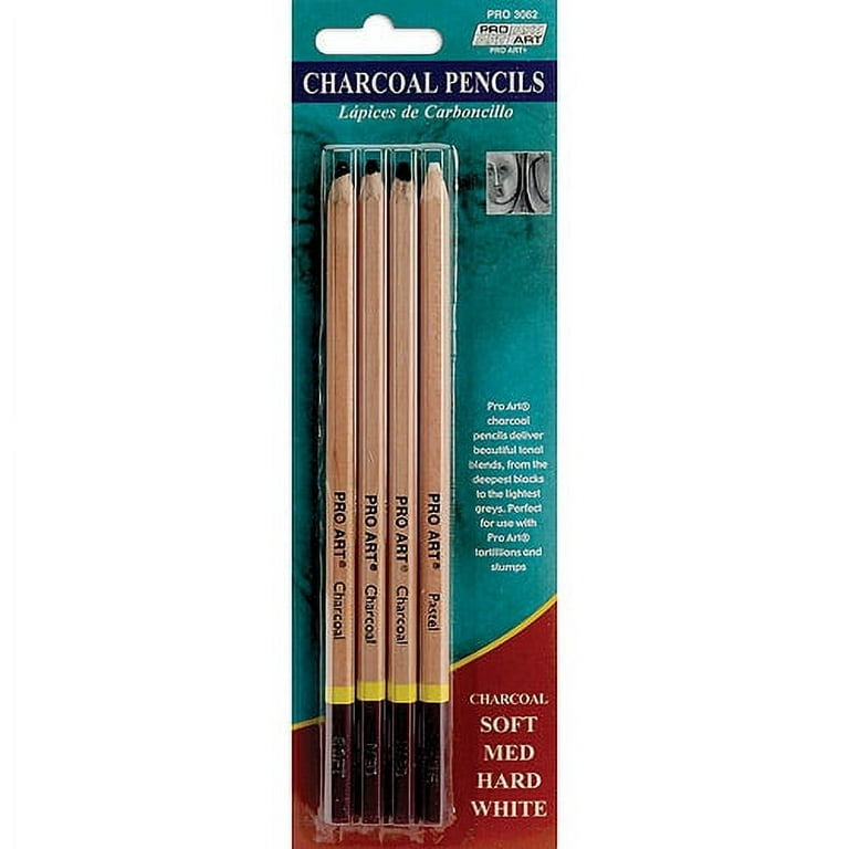 Coloured charcoal Pencils Art Set School Supplies 12Pcs/4Colors