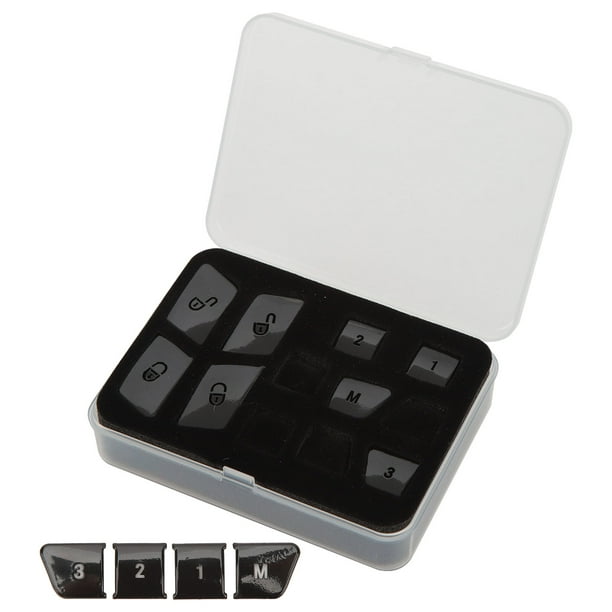 Embellecedor De Botón De Ventana De Coche, 12 Piezas De Botón De Ventana De Coche, Color Negro Brillante, Repuesto De Cubierta De Interruptor De Ventana Eléctrica Para Benz A B C E GLK GLE ML GL G Cla