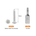 thumbnail image 3 of 50pack M3 x 16mm Button Head Torx Security Sheet Metal Screws with T10 Bit, 3 of 6