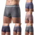 thumbnail image 4 of Admvng Men's Big & Tall Underwear Comfortable Breathable Running Exercise Home Boxer Briefs, 4 of 4