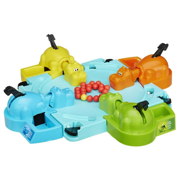 Hungry Hungry Hippos Board Game, Includes Coloring and Activity Sheet for Kids Ages 4 and Up, Pre-School Game For 2-4 Players