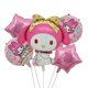 thumbnail image 4 of Sanrio-Globos decorativos de dibujos animados para niños y niñas, juguete decorativo con diseño de My Melody, Cinnamoroll, regalo de fiesta de cumpleaños, 5/10 piezas（20240416C01-5 Otros, 4 of 5