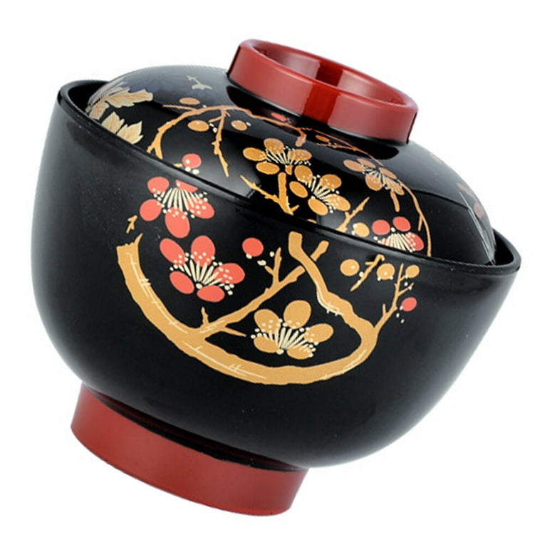 Hemoton Miso Soup Bowl with Lid Japanese Style Ramen Bowl Ceramic Rice Bowl  Ceramic Stewing Pot Snack Bowl Dessert Bowl Appetizer Bowl for Fruit