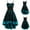 Blue, variant on Patlollav Dresses for Womens Vintage High Grade Cami Bandage Lace Up High Low Dress Party Dress