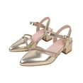 thumbnail image 1 of Hollow-Out Breathable Princess Heel Sandals For Girls Spring/Summer Style Soft Sole Bow-Decorated Slippers For Medium And Large Children., 1 of 6